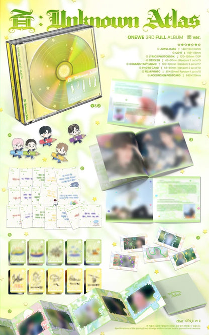 ONEWE - [面: UNKNOWN ATLAS 3ND FULL ALBUM