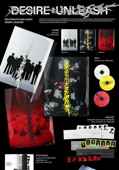 ENHYPEN - DESIRE : UNLEASH 6TH MINI ALBUM