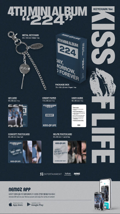 KISS OF LIFE - 224 4TH MINI ALBUM [KEYCHAIN VER.]