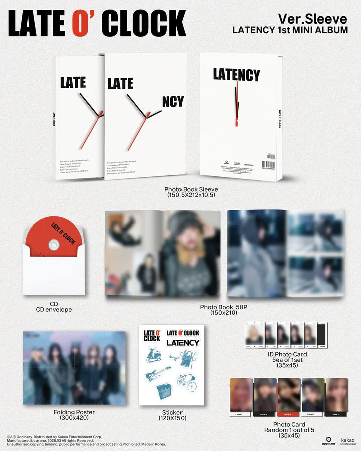LATENCY - LATE O'CLOCK 1ST MINI ALBUM [SLEEVE VER.]