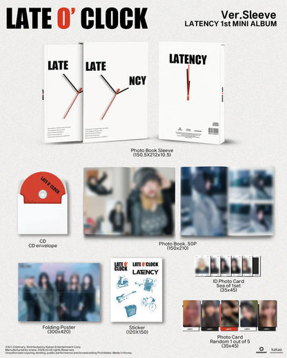 LATENCY - LATE O'CLOCK 1ST MINI ALBUM [SLEEVE VER.]