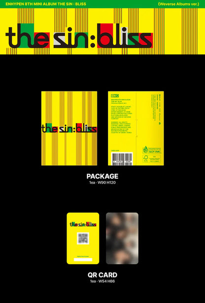 (PRE-ORDER) ENHYPEN - THE SIN: BLISS 8TH MINI ALBUM [WEVERSE ALBUM VER.]