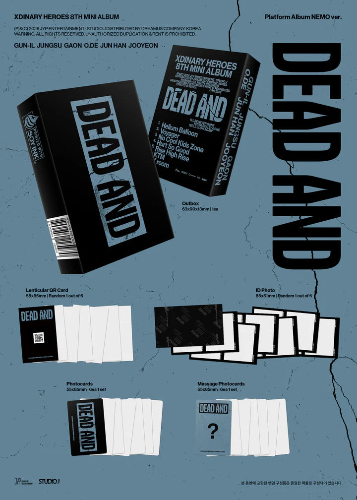 XDINARY HEROES - DEAD AND 8TH MINI ALBUM [PLATAFORM VER.]