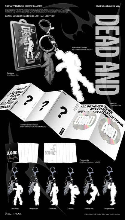 XDINARY HEROES - DEAD AND 8TH MINI ALBUM [ILLUST KEYRING VER.]