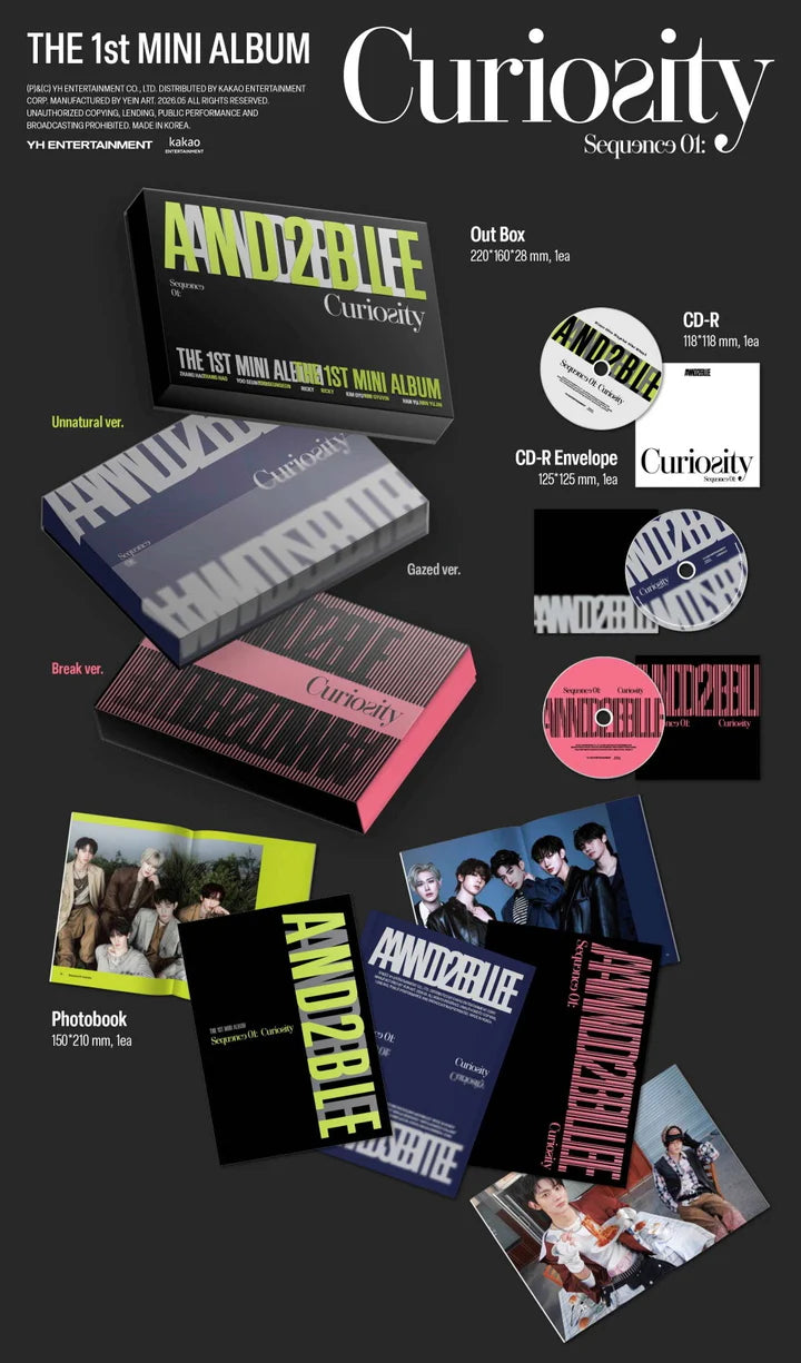 AND2BLE - SEQUENCE 01: CURIOSITY 1ST MINI ALBUM