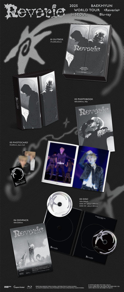 BAEKHYUN (EXO) - BLU-RAY DE LA GIRA MUNDIAL REVERIE 2025 EN SEÚL