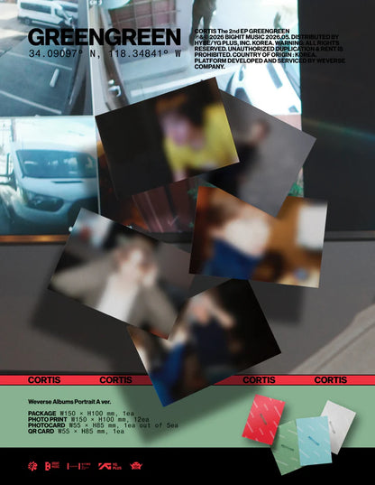 CORTIS - GREENGREEN THE 2ND EP ALBUM [WEVERSE ALBUM VER.]