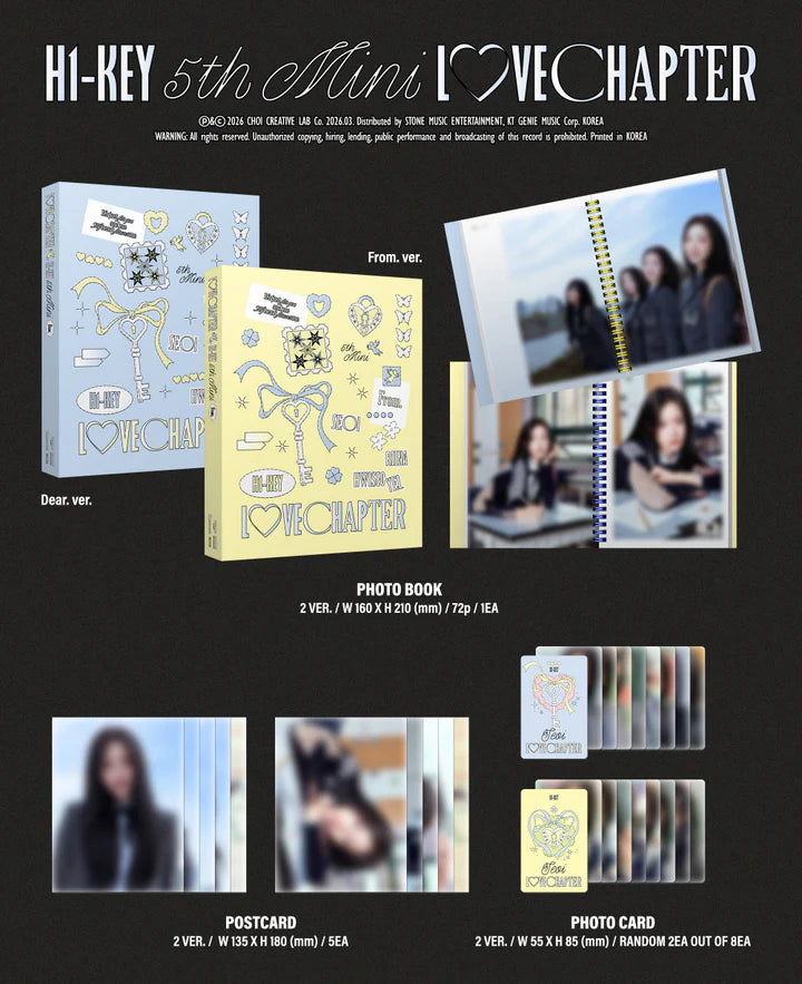 H1-KEY - LOVECHAPTER 5.º MINI ÁLBUM