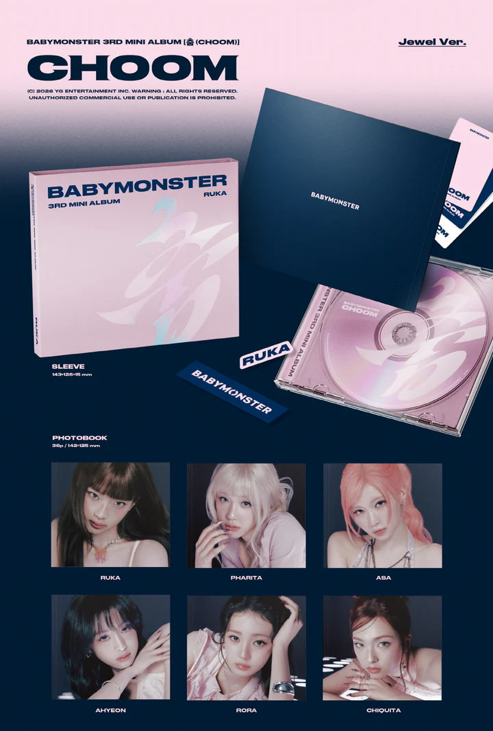 BABYMONSTER - CHOOM 3RD MINI ALBUM [DIGIPACK VER.]