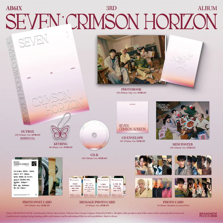 AB6IX - SEVEN: CRIMSON HORIZON VOL.3 ÁLBUM [VER. FOTOLIBRO]