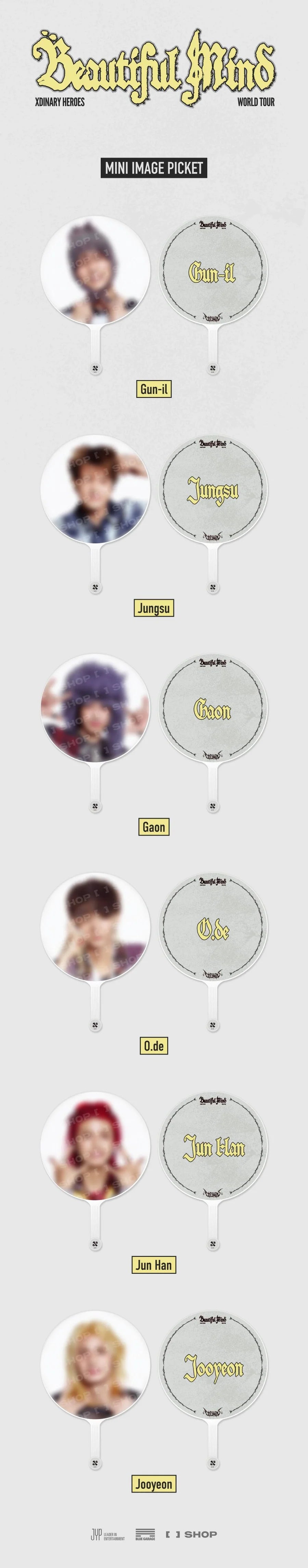 XDINARY HEROES - BEAUTIFUL MIND WORLD TOUR IN SEOUL OFFICIAL MD MINI IMAGE PICKET