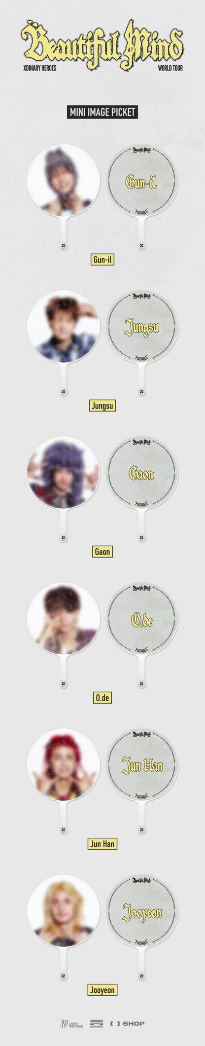 XDINARY HEROES - BEAUTIFUL MIND WORLD TOUR IN SEOUL OFFICIAL MD MINI IMAGE PICKET