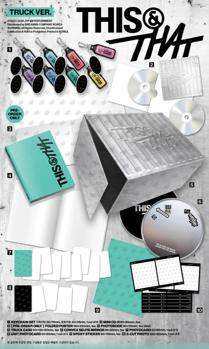 STRAY KIDS - THIS & THAT 10TH MINI ALBUM [TRUCK VER.]