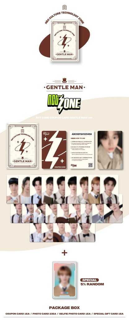 NCT - NCT ZONE COUPON CARD [GENTLE MAN VER.]