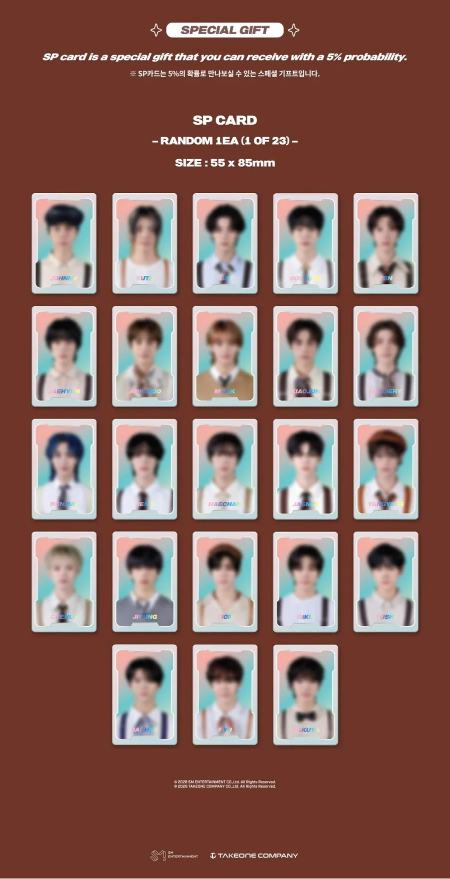 NCT - NCT ZONE COUPON CARD [GENTLE MAN VER.]