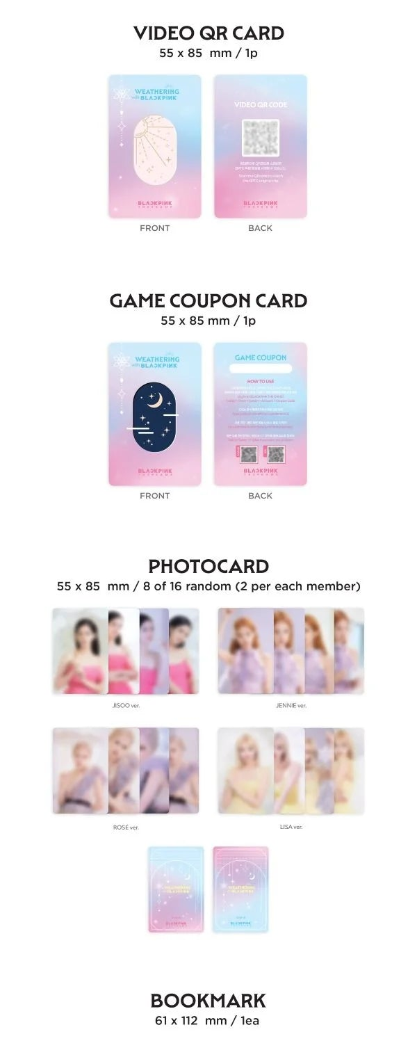 BLACKPINK - WEATHERING WITH BLACKPINK THE GAME PHOTOCARD COLLECTION