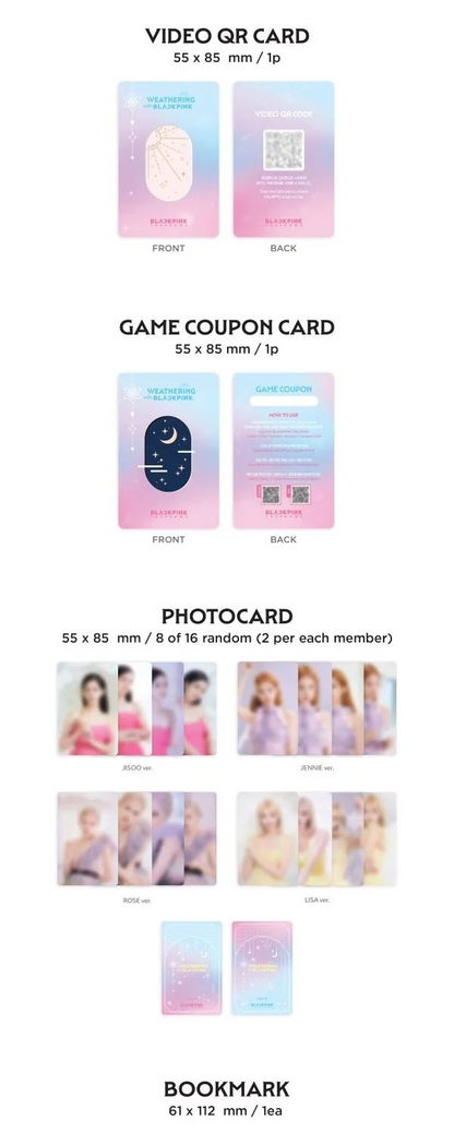 BLACKPINK - WEATHERING WITH BLACKPINK THE GAME PHOTOCARD COLLECTION