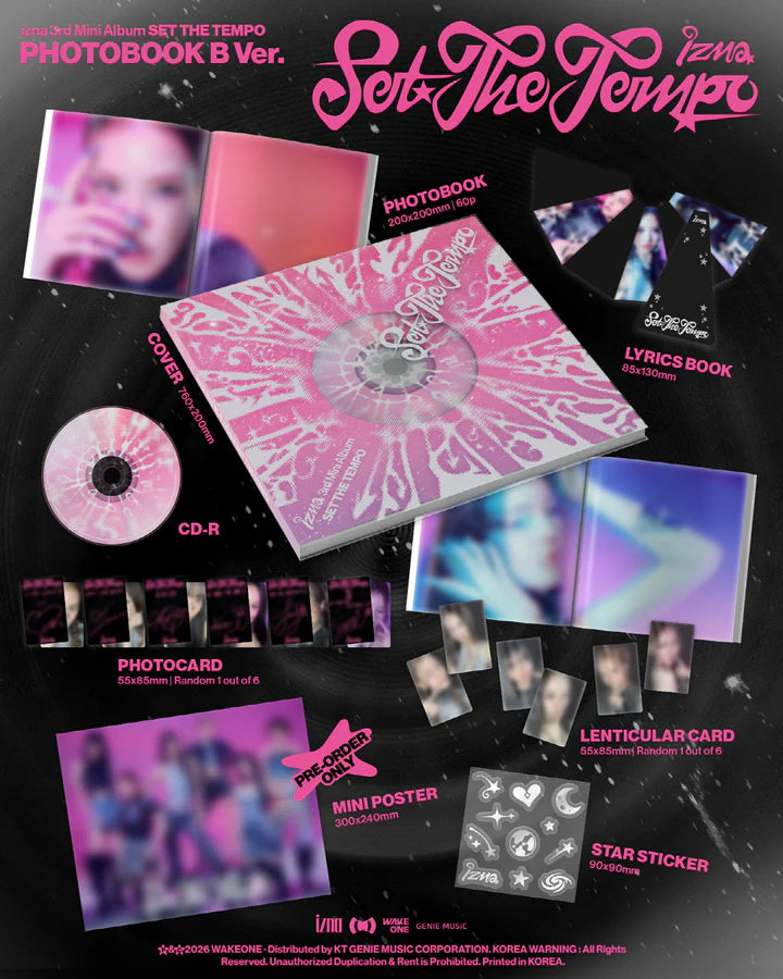 IZNA - SET THE TEMPO 3RD MINI ALBUM [PHOTOBOOK VER.]