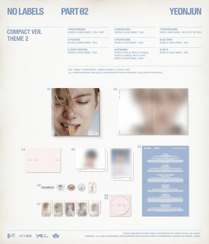 YEONJUN (TXT) - NO LABELS: PART 02 MINI ALBUM [COMPACT VER.]