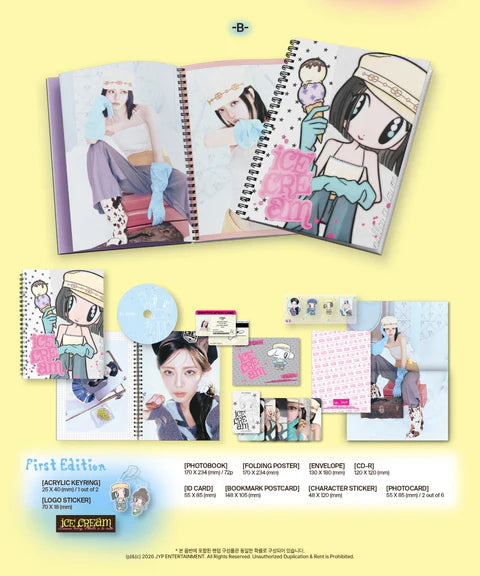 YUNA (ITZY) - ICE CREAM 1ST MINI ALBUM [PHOTOBOOK VER.]