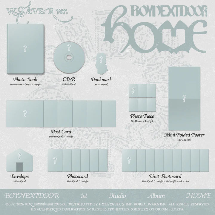 (PRE-ORDER) BOYNEXTDOOR - HOME 1ST STUDIO ALBUM POB