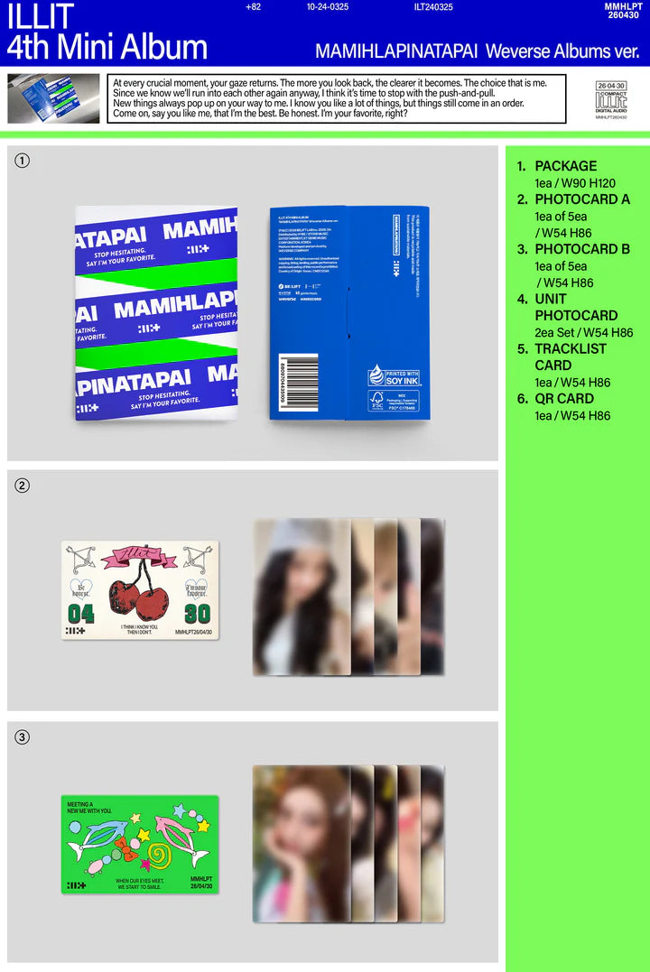 ILLIT - MAMIHLAPINATAPAI 4TH MINI ALBUM [WEVERSE ALBUM VER.]