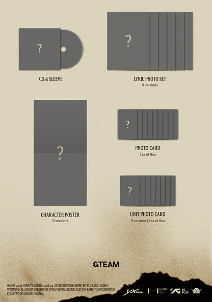 (PRE-ORDER) &TEAM - WE ON FIRE 3RD EP ALBUM [SOLO EDITION VER.]