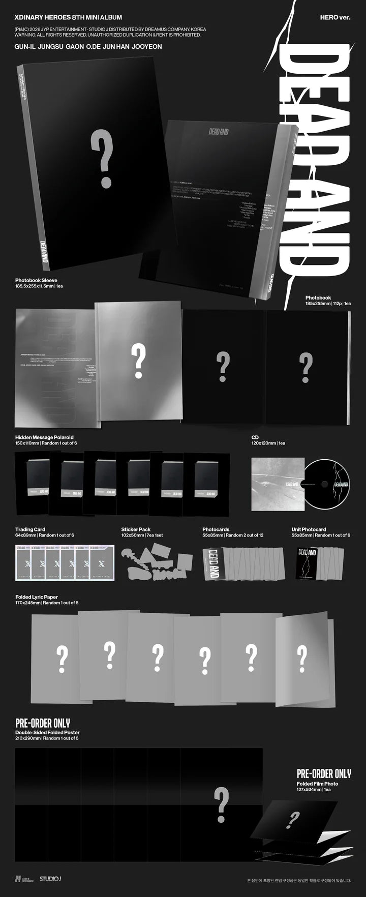 XDINARY HEROES - DEAD AND 8TH MINI ALBUM [PHOTOBOOK VER.]