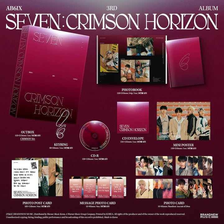 AB6IX - SEVEN: CRIMSON HORIZON VOL.3 ÁLBUM [VER. FOTOLIBRO]