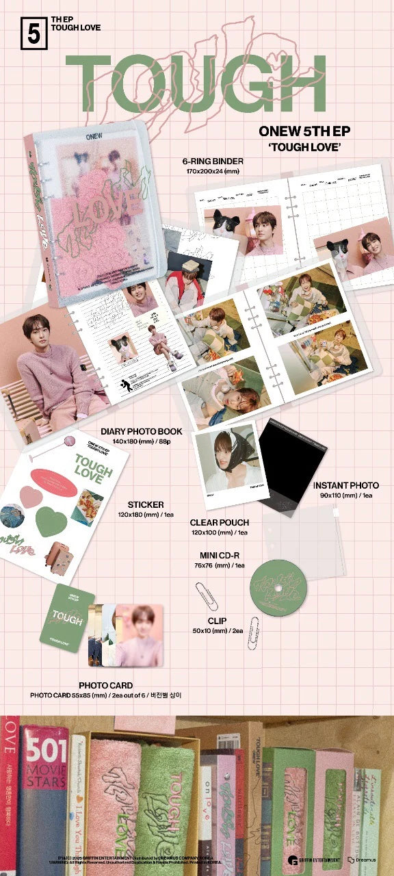 ONEW (SHINEE) - TOUGH LOVE 5TH MINI ALBUM [NOTE VER.]