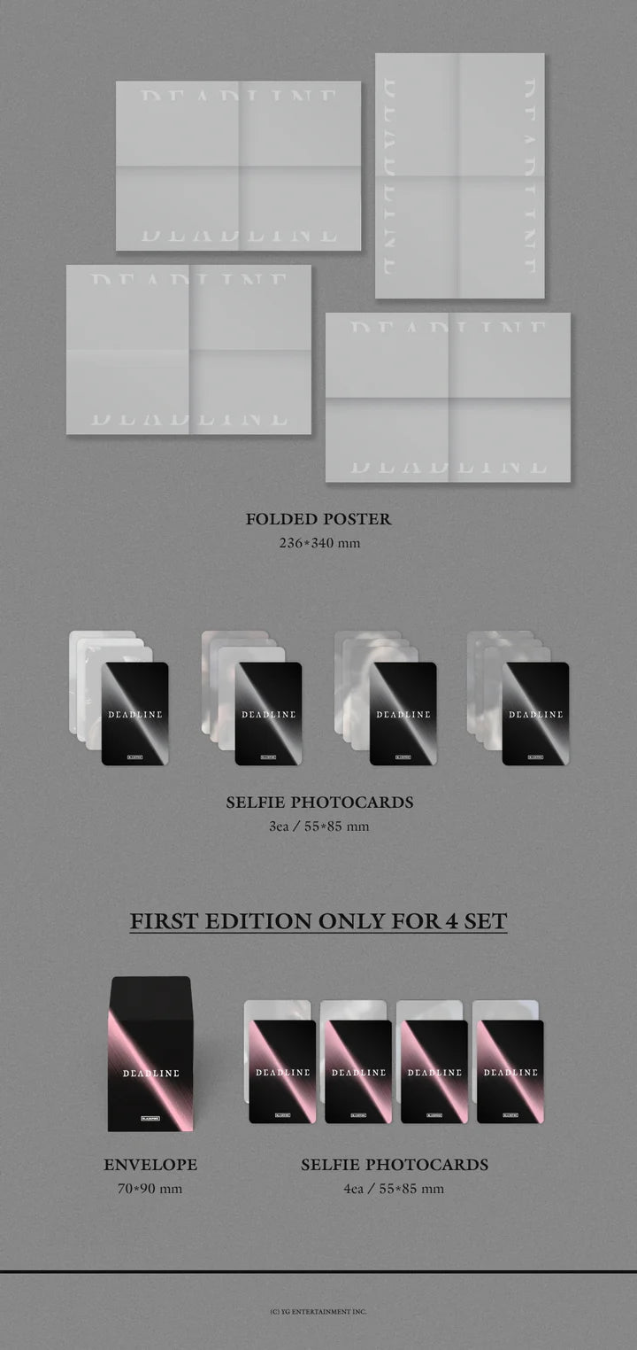 BLACKPINK - DEADLINE 3RD MINI ALBUM [SILVER VER.]