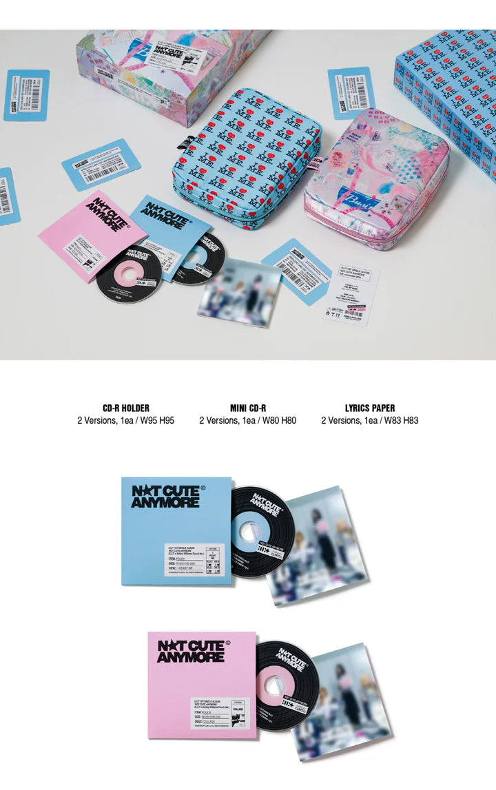 ILLIT - NOT CUTE ANYMORE 1ST SINGLE ALBUM [ILLIT X ASHLEY WILLIAMS POUCH VER.]