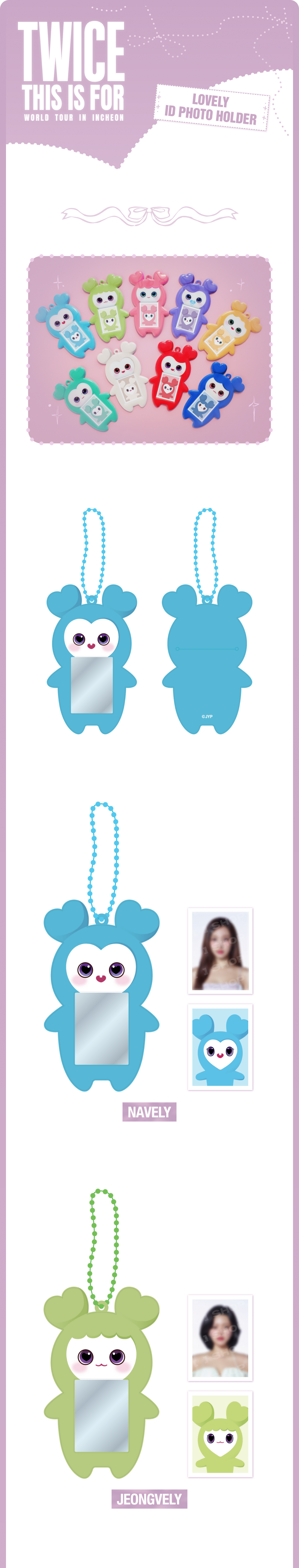 TWICE - THIS IS FOR WORLD TOUR MD LOVELY ID PHOTO HOLDER