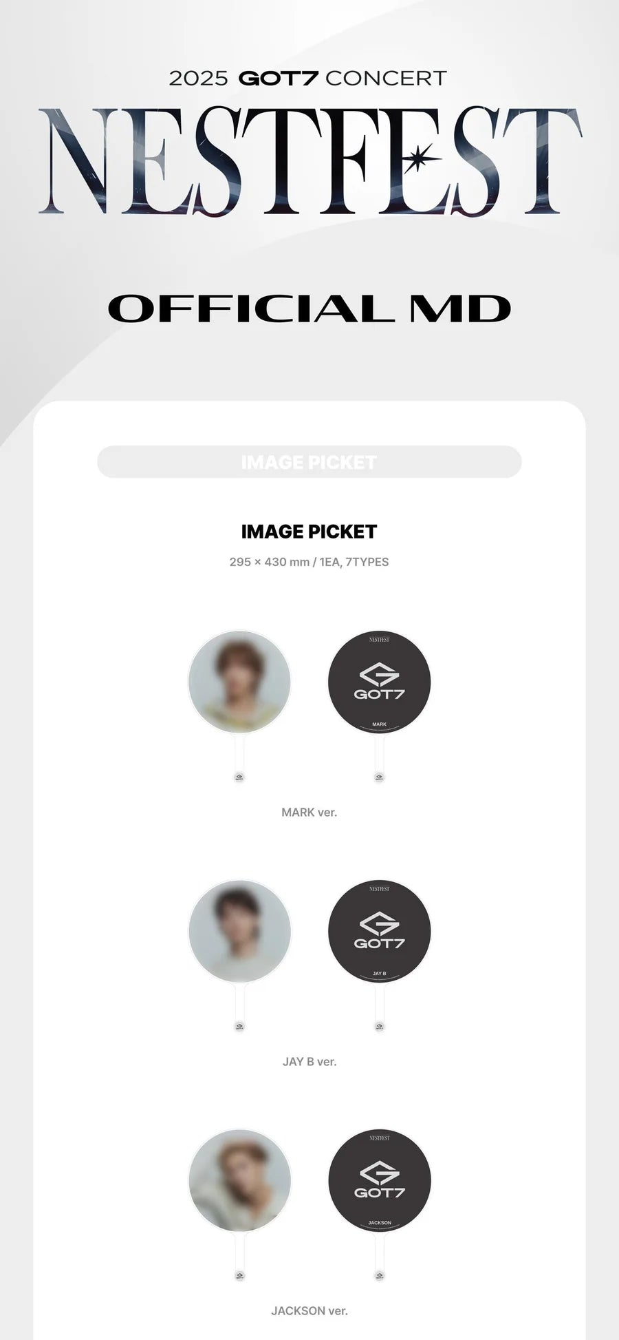 GOT7 - NESTFEST 2025 CONCERT OFFICIAL MD IMAGE PICKET