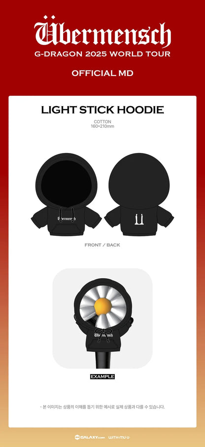 G-DRAGON - ÜBERMENSCH2025 WORLD TOUR ENCORE MD LIGHT STICK HOODIE