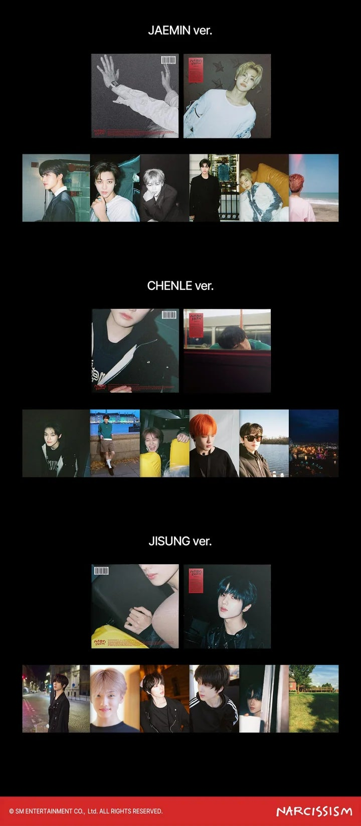 JAEMIN (NCT DREAM) - NARCISSISM 1ST PHOTO EXIHIBITION OFFICIAL MD LP POSTER SET A VER.