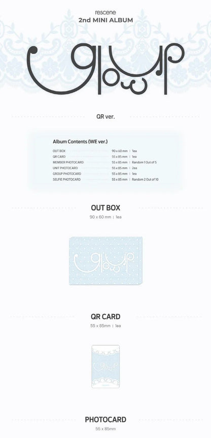 RESCENE - GLOW UP 2DO MINI ÁLBUM [QR WE VER.]