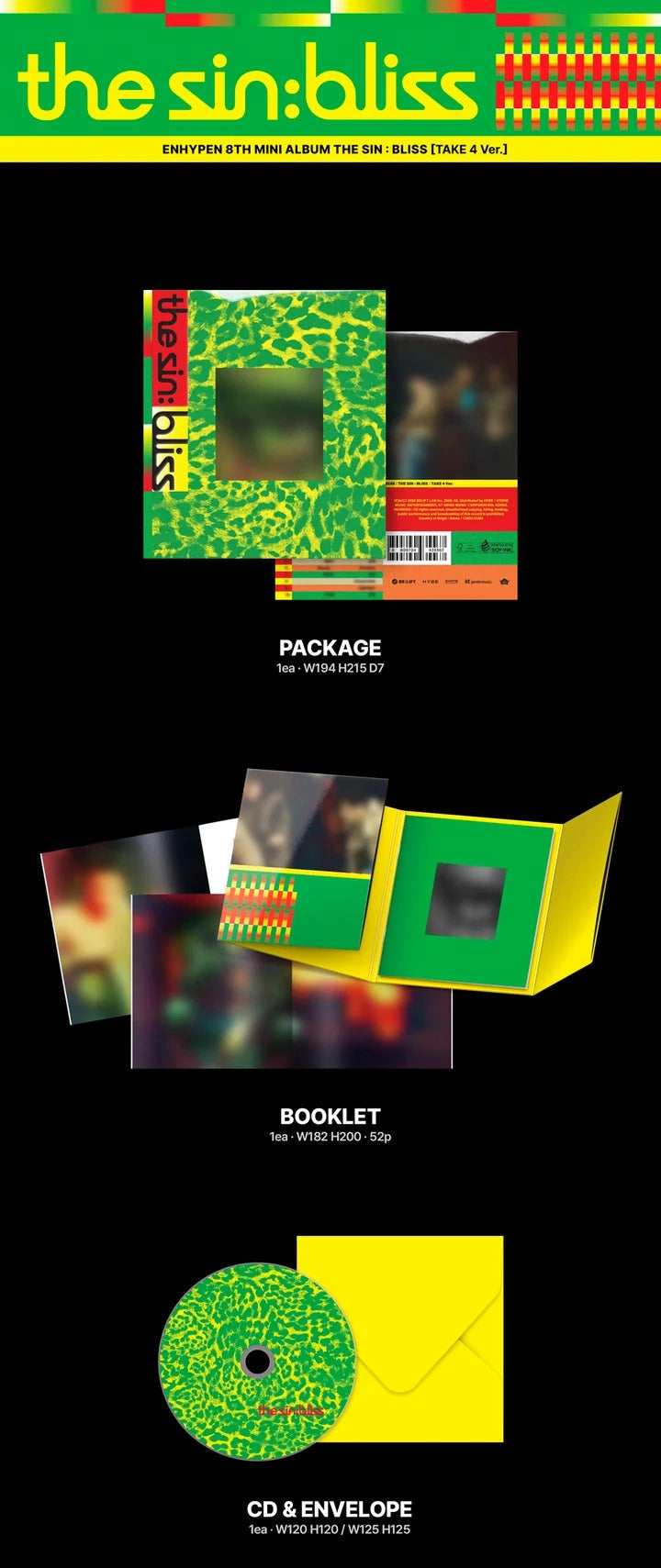 (PRE-ORDER) ENHYPEN - THE SIN: BLISS 8TH MINI ALBUM / POB