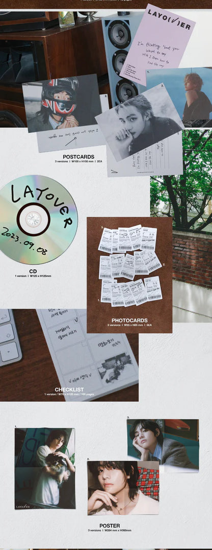 V (BTS) - ÁLBUM DE LAYOVER [VERSIÓN DEL LIBRO DE FOTO]