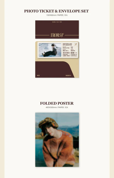 BAEKHUN - FROM B PHOTOBOOK WITH BAEKHYUN A VER.