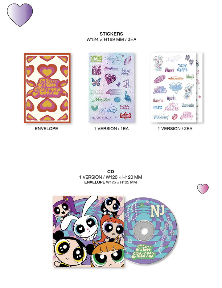 NEWJEANS - 2ND EP GET UP [THE POWERPUFF GIRLS X NJ BOX VER.]
