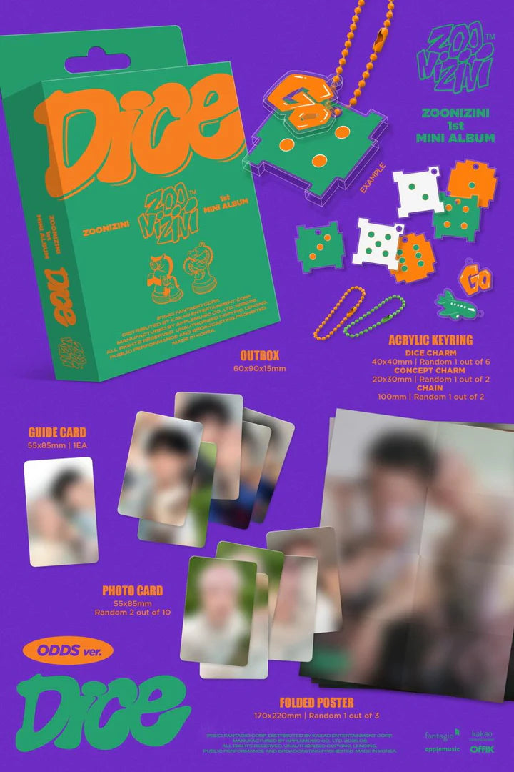 ZOONIZINI (ASTRO) - DICE 1ST MINI ALBUM [META ODDS VER.]