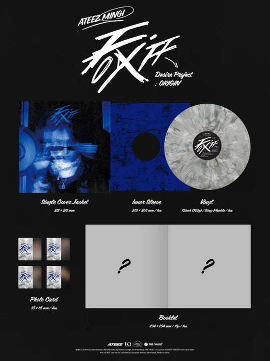 (PRE-ORDER) MINGI (ATEEZ) - FIX OFF DESIRE PROJECT: ORIGIN LP