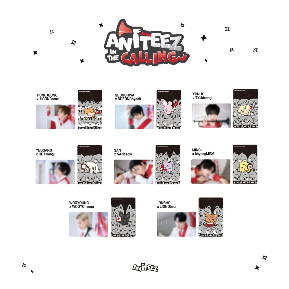 ATEEZ - ANITEEZ IN THE CALLING MD CARD COVER STICKER SET