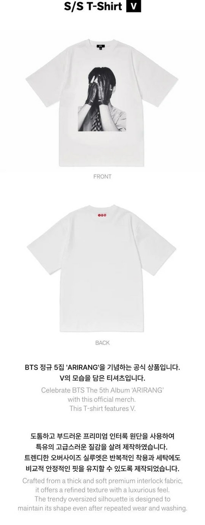 (PRE-ORDER) BTS - ARIRANG OFFICIAL MD S/S T-SHIRT V XL [RELEASING IN JUNE]