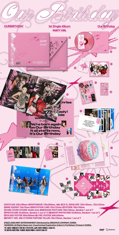 OURBIRTHDAY - OUR BIRTHDAY 1ST SINGLE ALBUM