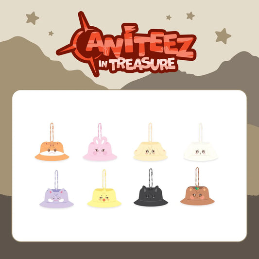 ATEEZ - LLAVERO CON SOMBRERO DE PESCA POP-UP MD DE ANITEEZ IN TREASURE