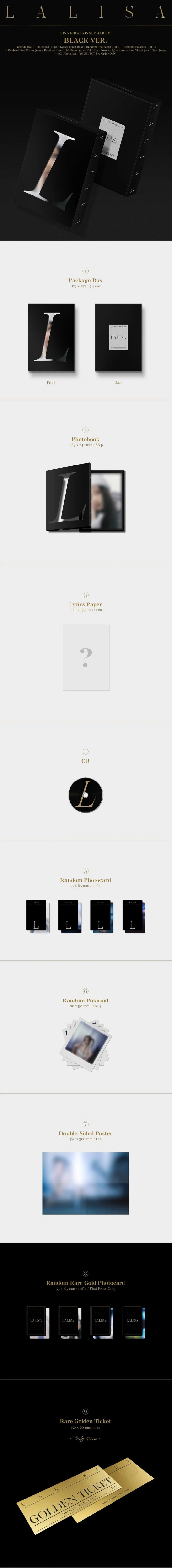 LISA (BLACKPINK) - FIRST SINGLE ALBUM LALISA ALBUM