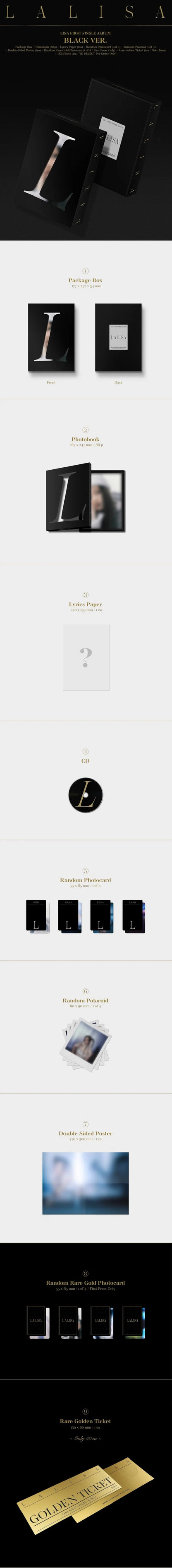 LISA (BLACKPINK) - FIRST SINGLE ALBUM LALISA ALBUM