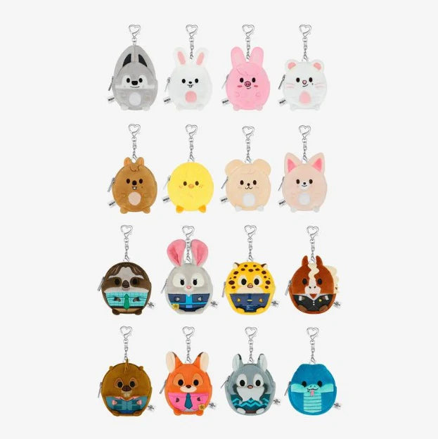 STRAY KIDS - BOLSA DE MONEDAS DE PELUCHE ZOOTOPIA2 X SKZOO MD